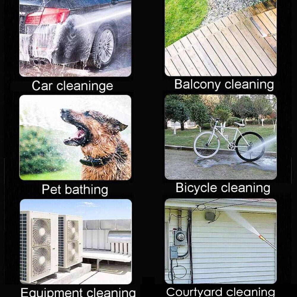 Cordless Electric High Pressure Water Spray Car Gun Portable Washer Cleaner Yard