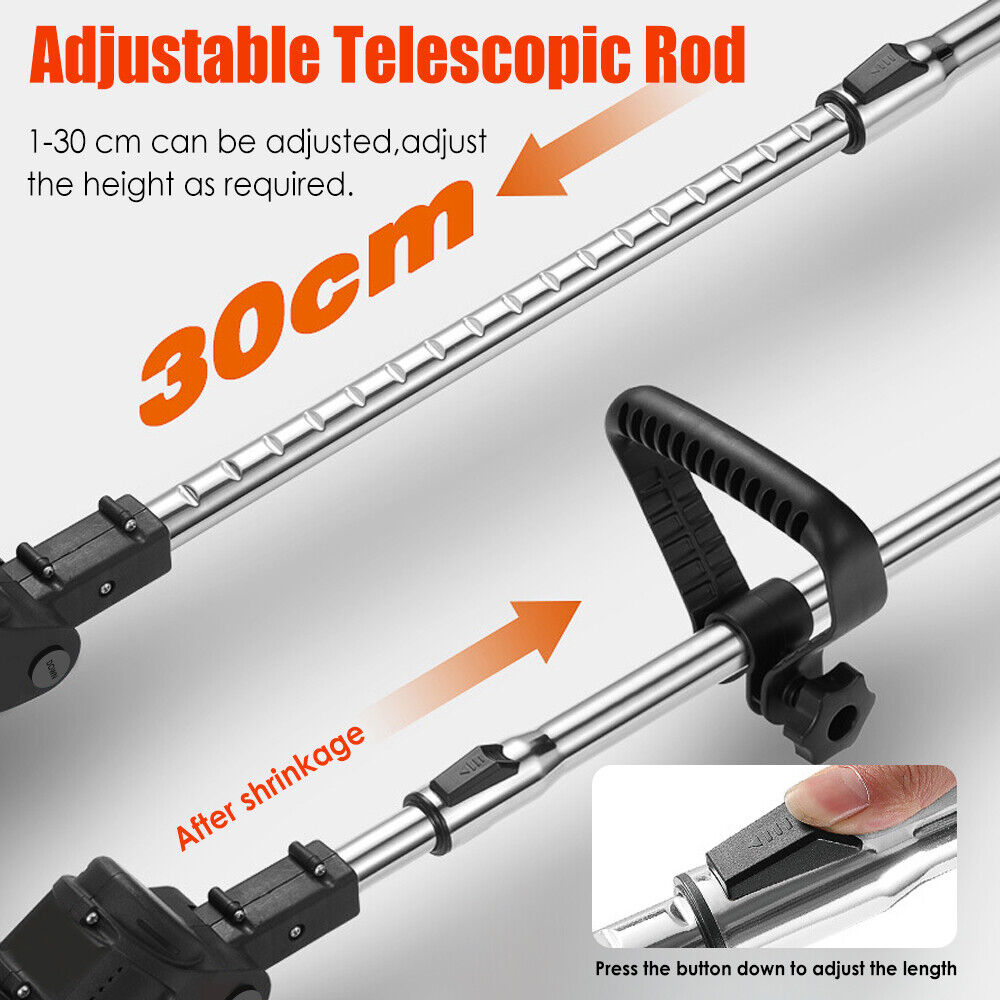 Cordless Lawn Mower Dual Batteries 650W Power Red & Black 45/90 minutes Runtime Lithium Lawn Mower Complete Kit