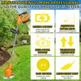 Cordless Lawn Mower Kit Powerful DC Motor Safety Brush Cutter Blades Adjustable Handle