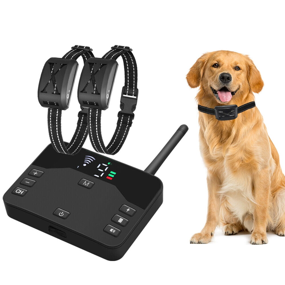 Wireless Dog Fence, 2023 Electric Fence for 2 Dogs Shocks Training Collar Remote Adjustable Vibration & Shock Training Collar for All Dogs