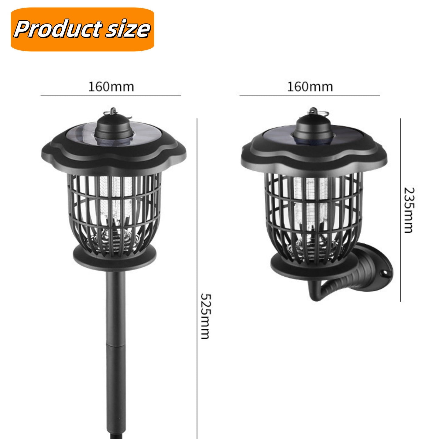 Outdoor Mosquito Killer Light, 2 Pack, Waterproof LED Bug Zappers for Yard & Patio