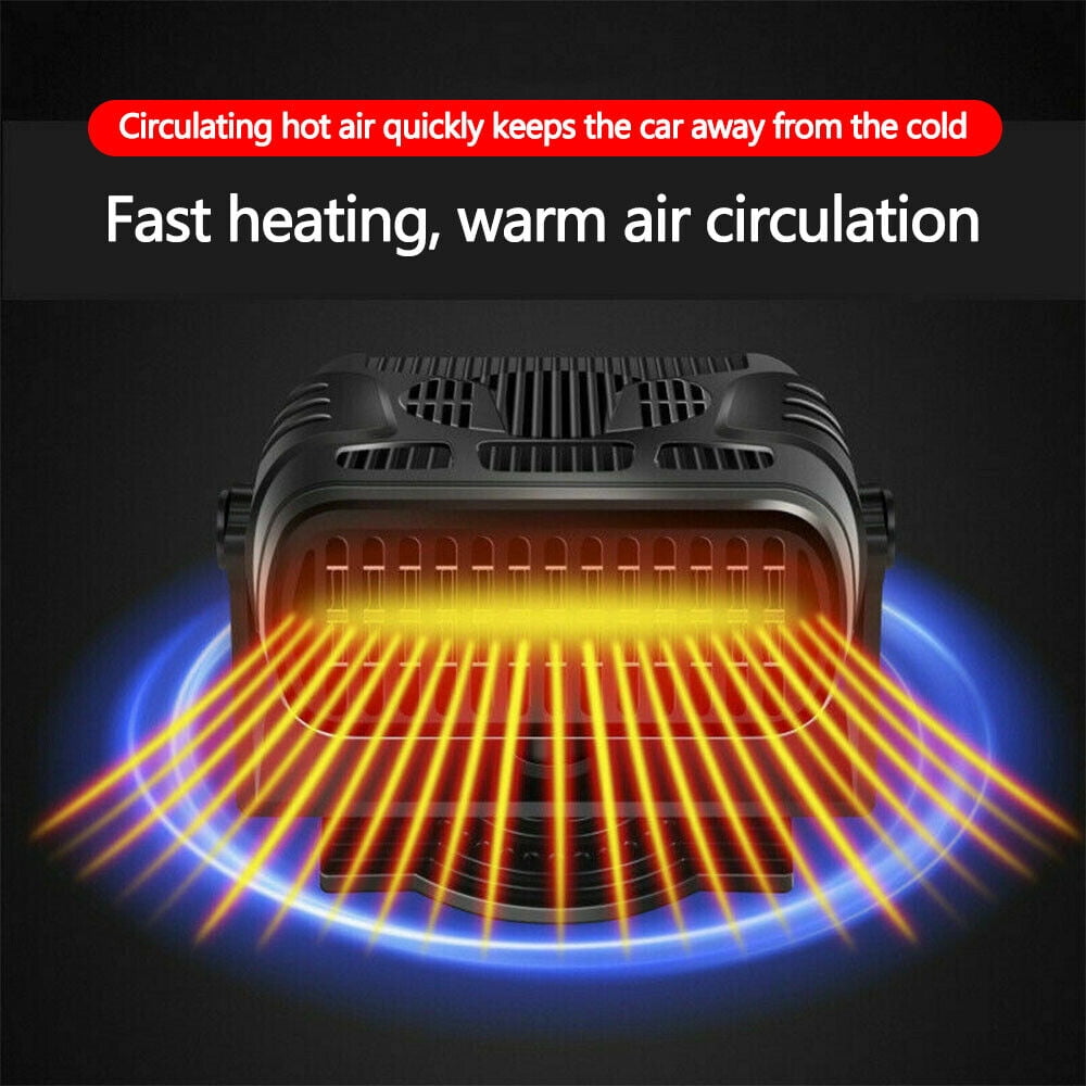 12V Car Heater,Portable Car Heater, Car Heater Auto Defogger 360° Rotatable Heater