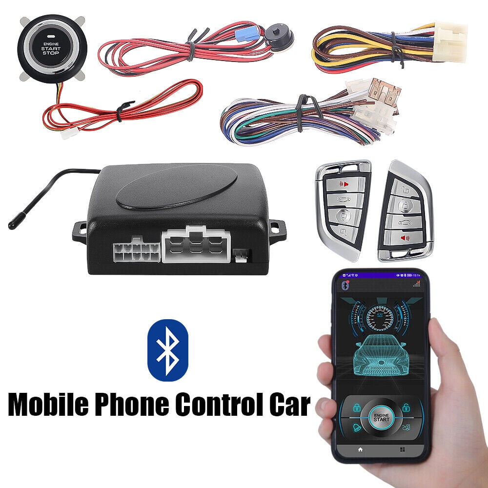 Keyless Entry Engine Start Alarm System, 12V Automotive Alarm