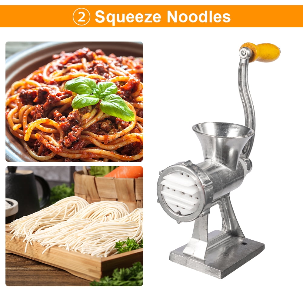 JahyShow Food grade all aluminum alloy meat grinder Manual meat grinder domestic sausage filling machine Food meat grinder sausage noodle meat grinder