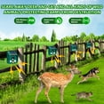 2Pack Solar Animal Repeller Outdoor with Motion Sensor Flashing Light Waterproof Ultrasonic Pest Control Device