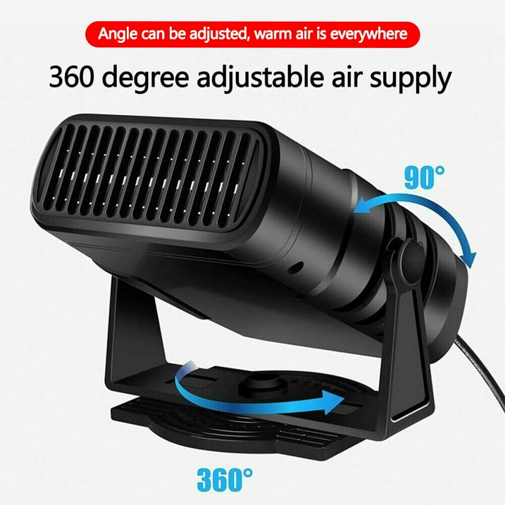 12V Car Heater,Portable Car Heater, Car Heater Auto Defogger 360° Rotatable Heater