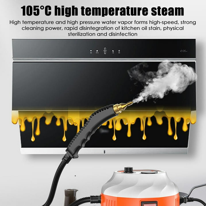 2500W Steam Cleaner, High-Pressure Steamer for Cleaning, Handheld PortableSteam Cleaners for Home Use, Steamer for Car Detailing, Steam Cleaner forUpholstery, Kitchen, Bathroom, Grout and Tile