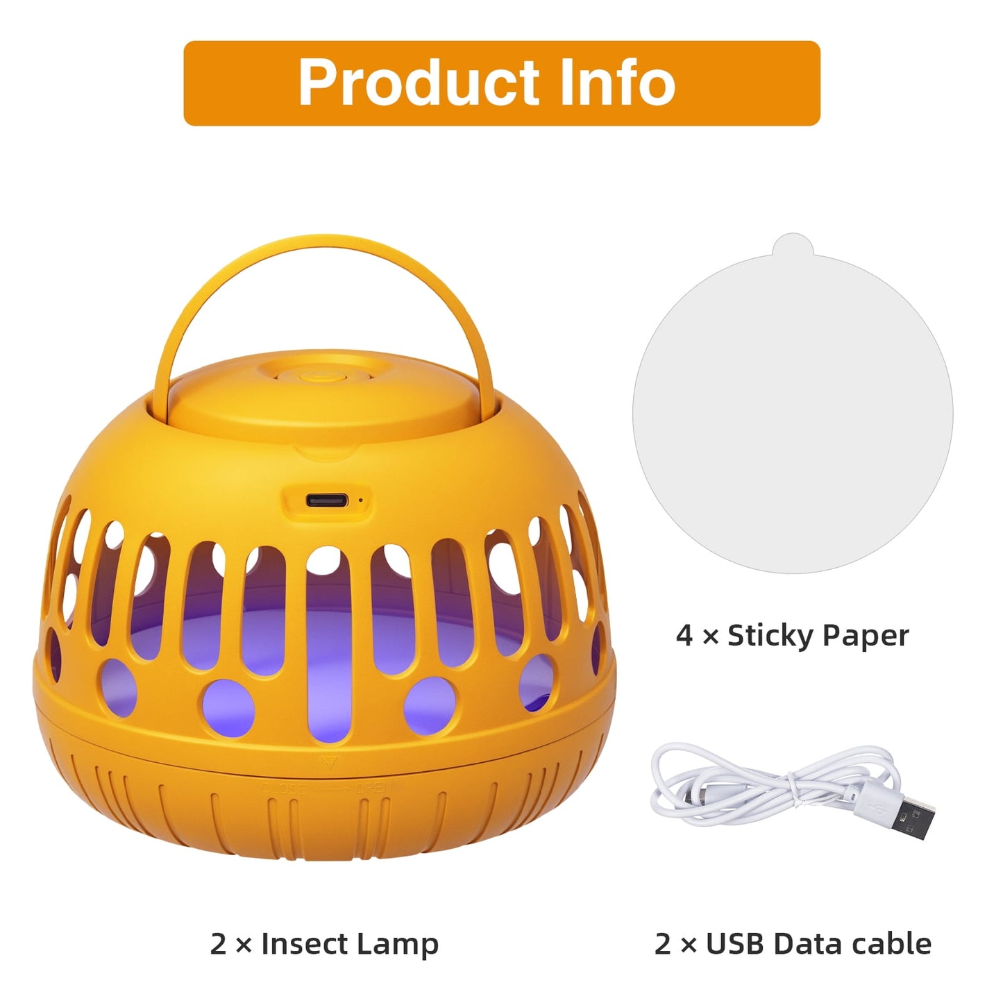 Flea Trap 2-Pack Includes 4 Sticky Discs Electric Wires Safe for Pets Indoor Use