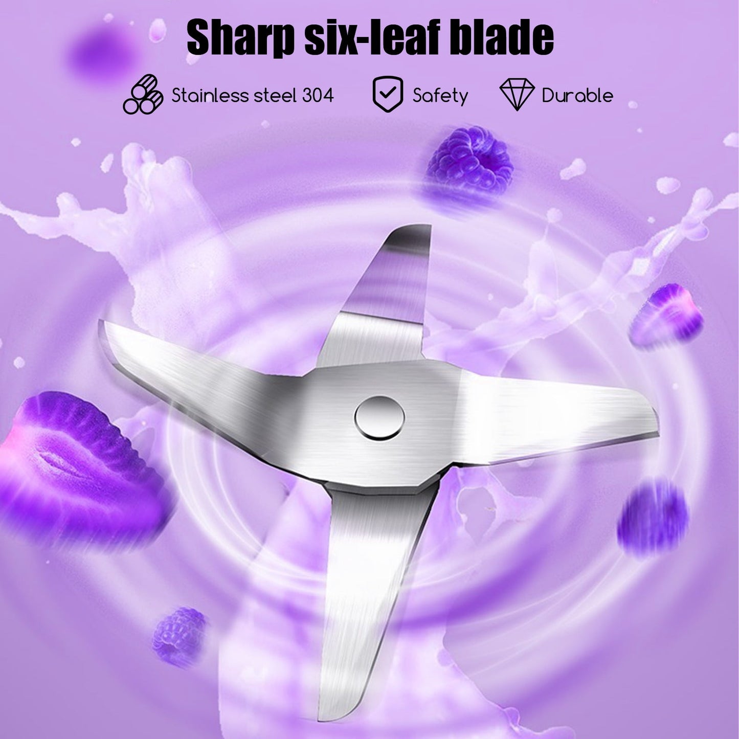 JahyShow Battery Powered Blender, Purple