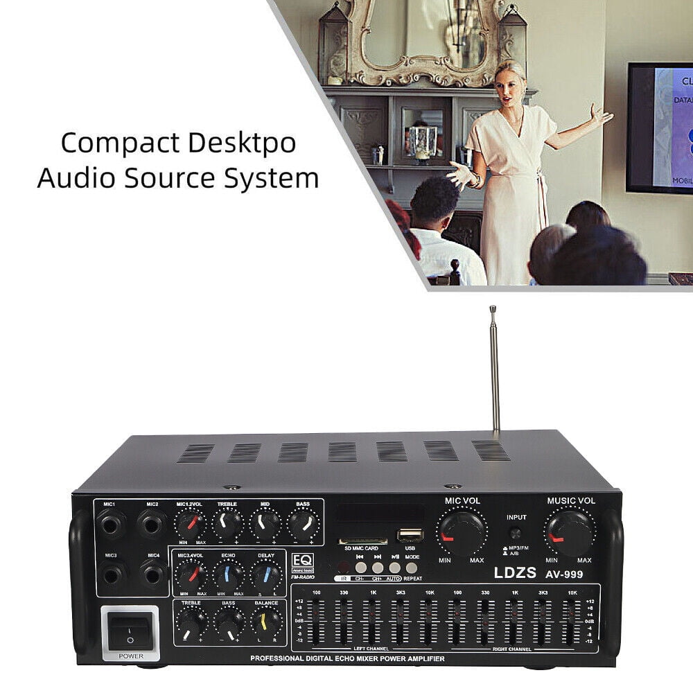 Jinyi 326BT/999BT 5000W Continuous Power 2.0 Channel Audio Power Amplifier