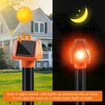 24Hrs Automatic Solar Power Mole Repellent 4-Pack Deterrent Spikes for Lawns & Yard Waterproof Outdoor Ultrasonic