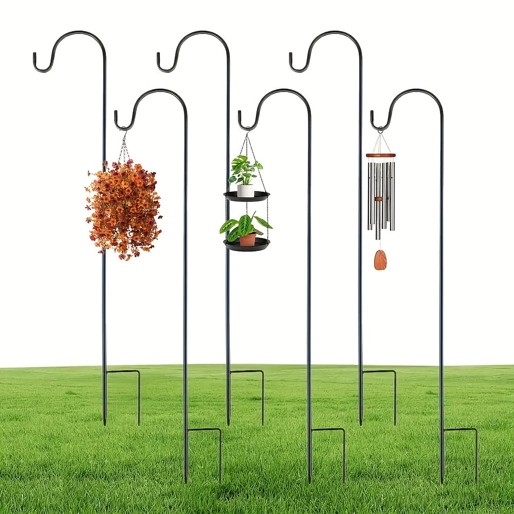 Shepherd Hook Plant Hanger, 8 Pack 30-Inch Metal for Hanging Patio Decor Outdoor