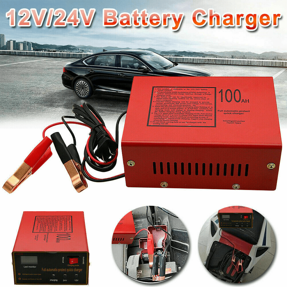 Maintenance-Free Battery Charger 12V/24V 10A 140W Output For Electric Car Best