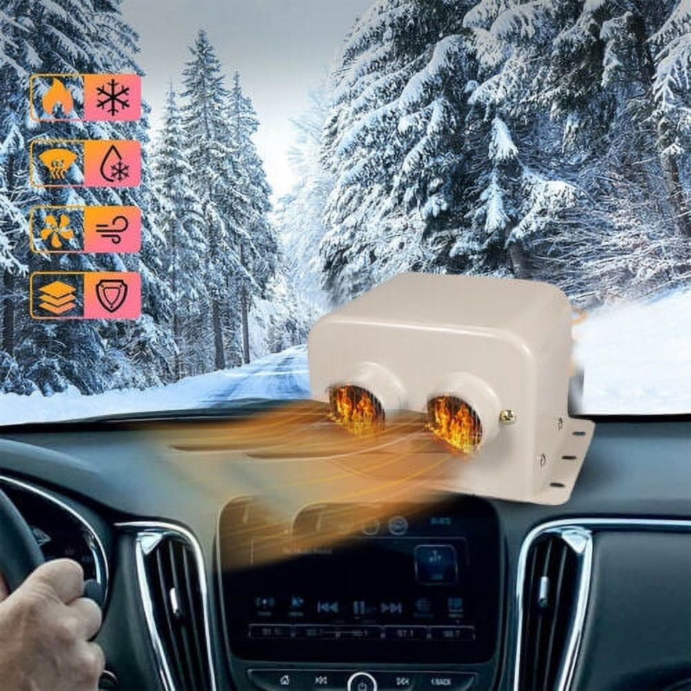 Car Heating Heater, 12V 600W Electric Fan Defogger Defroster Demister Windshield