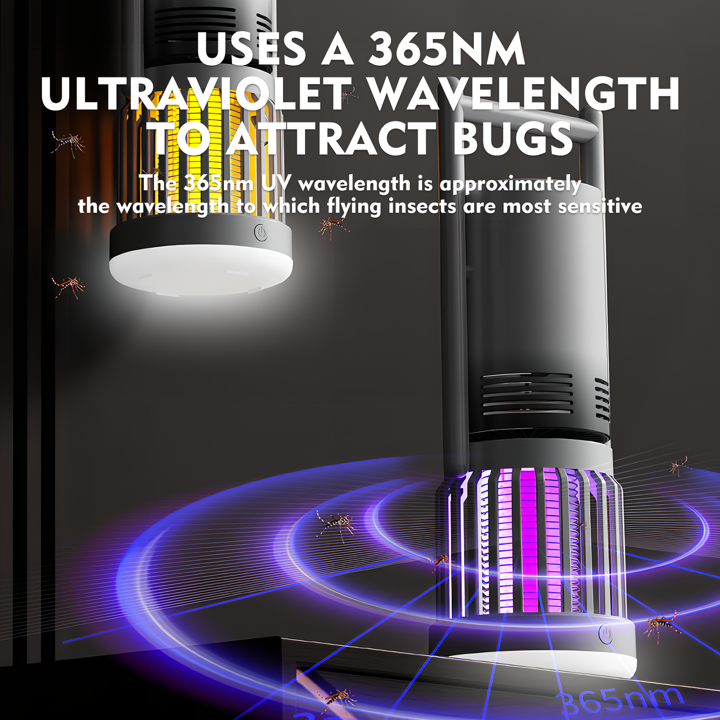 3 in 1 Bug Zapper and Mosquito Trap Featuring LED Light and Fan Great for Camping and Garden Insect Repellent (No ratings yet)