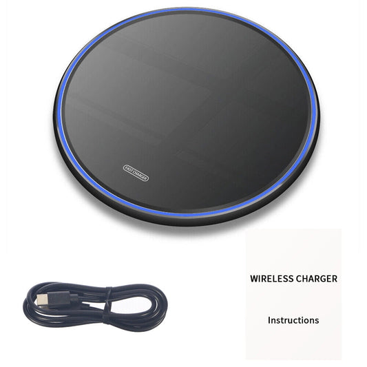 Aluminum Alloy Wireless Charger for iPhone 14, Samsung Galaxy S23 - 30W Power, Portable