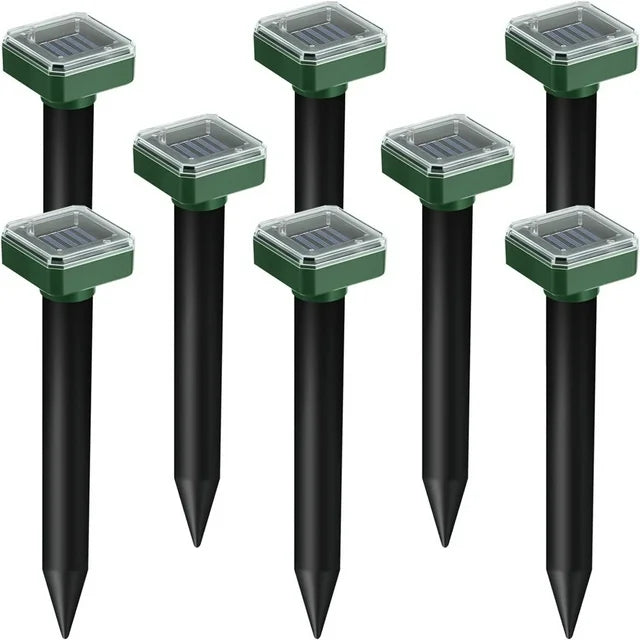 4Pack Solar Mole Repellent, Ultrasonic & Solar Powered Gopher Repellent