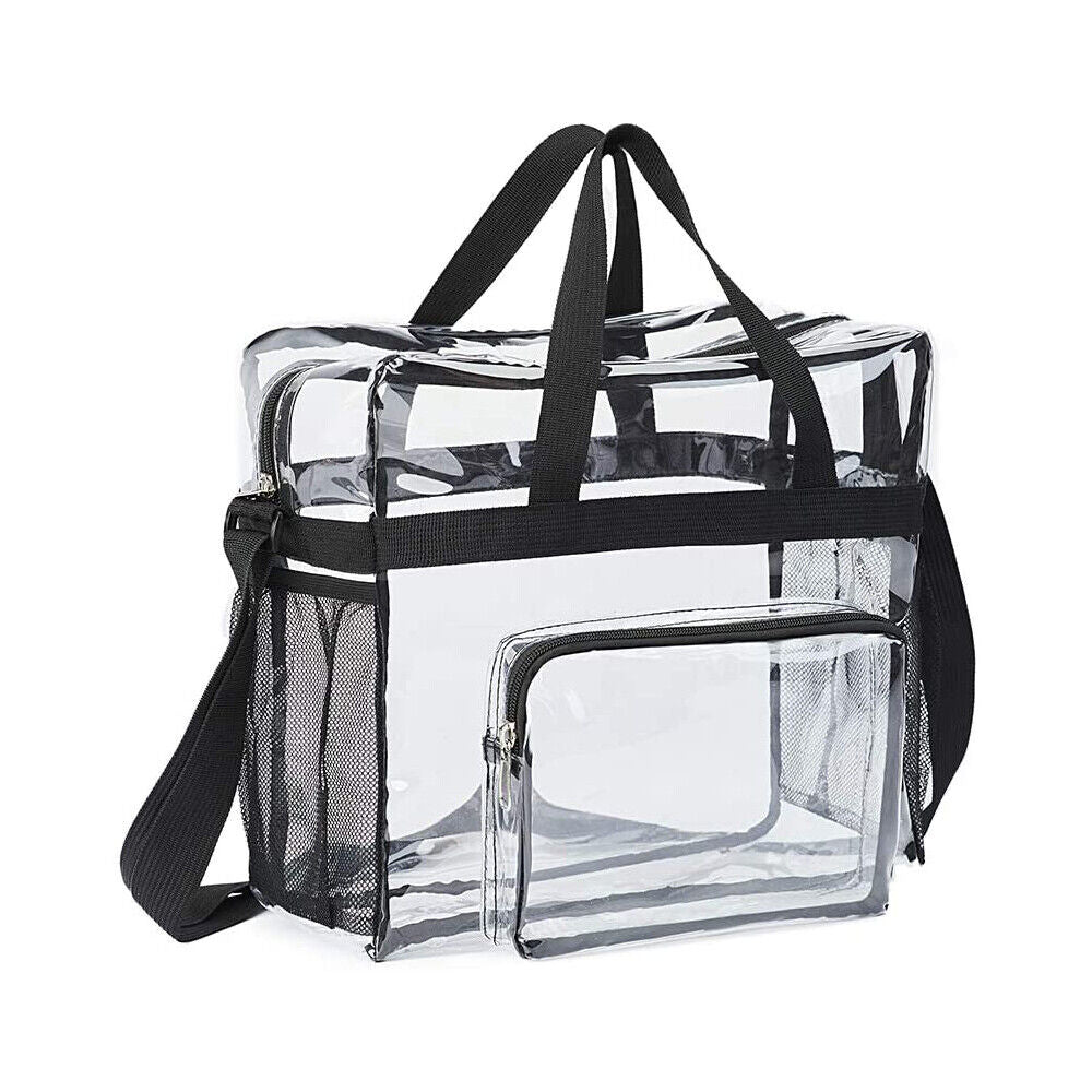 12x12x6 inch PVC Tote Pack Bag Transparent See Through Clear Tote For Women