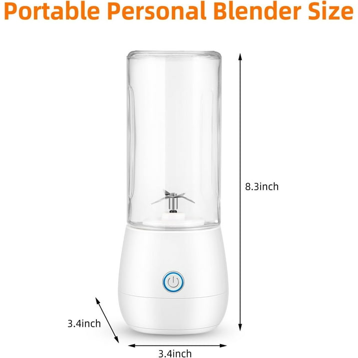 Compact & Portable Blender Juicer Wireless Charging 16 oz Capacity Perfect for Smoothies, Baby Food, and Outdoor Use
