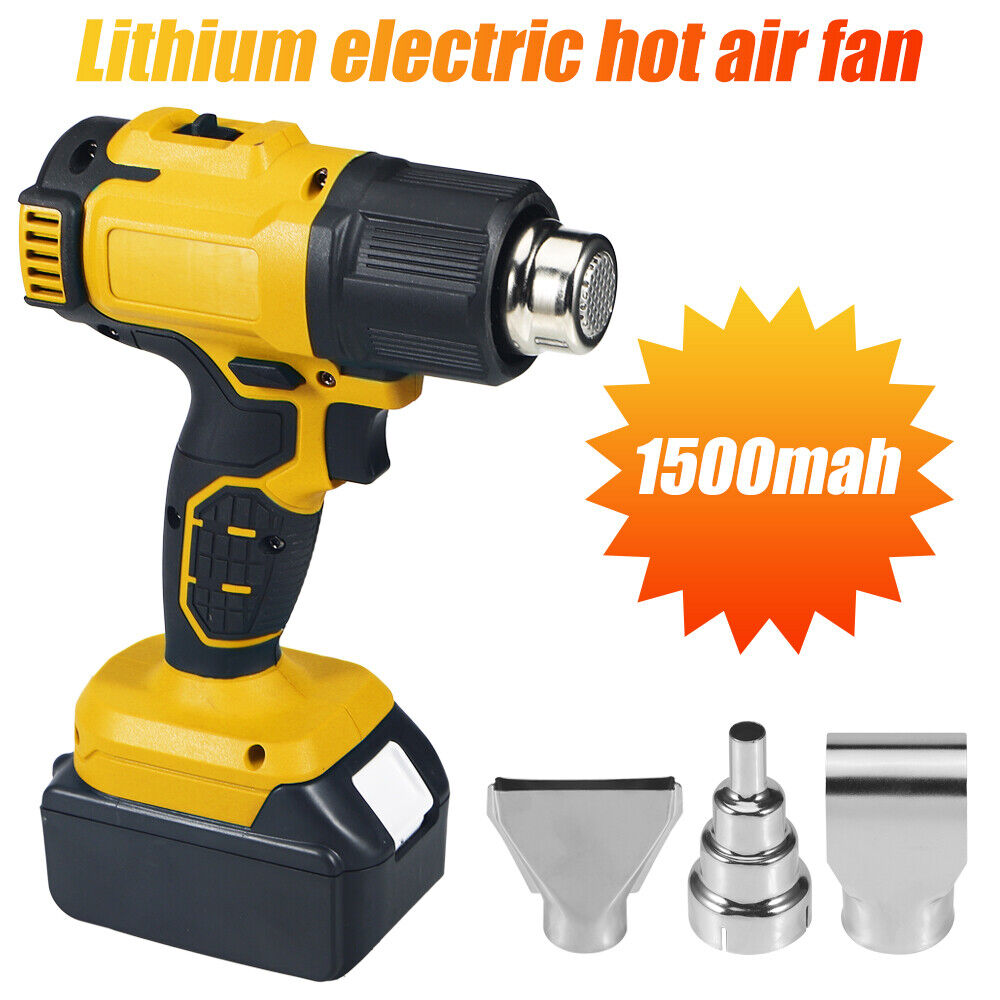 Portable Handheld Cordless Electric Heat Gun with 1500mAh Battery - Welding Gun Kit