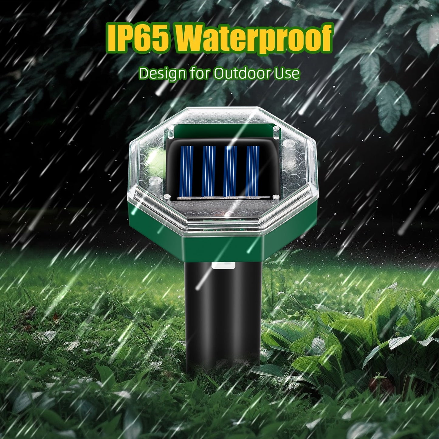 Mole Repellent,8 Pack Solar Powered Outdoor,Gopher Repellent Ultrasonic Mole Repellent Stakes Waterproof Sonic Mole Spikes for Garden Yard Home Use,Get Rid of Moles Groundhog Snake Repellent