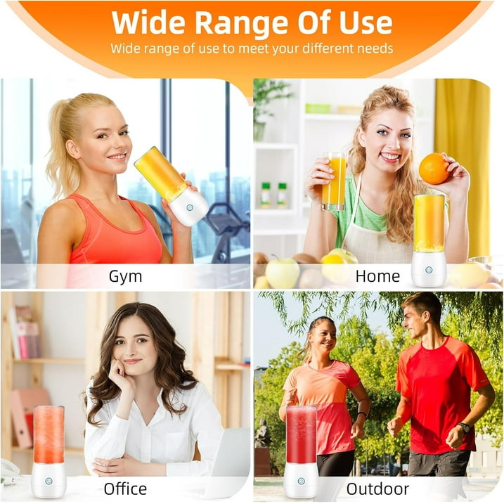 Compact & Portable Blender Juicer Wireless Charging 16 oz Capacity Perfect for Smoothies, Baby Food, and Outdoor Use