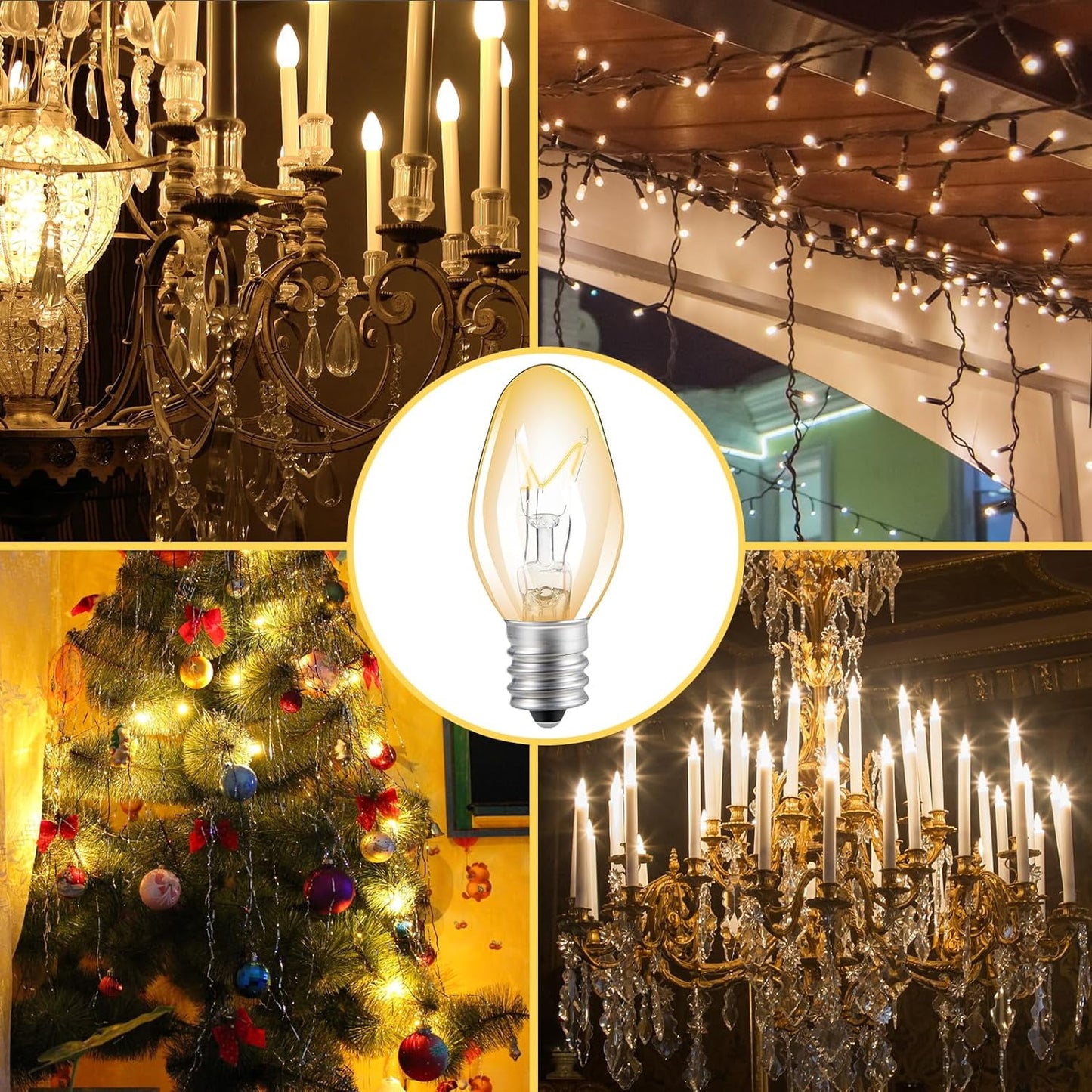 12 Pcs Flea Trap Replacement Light Bulbs, Special for Flea Traps for Inside Your Home, Safety for Kids & Pets, Warm Light