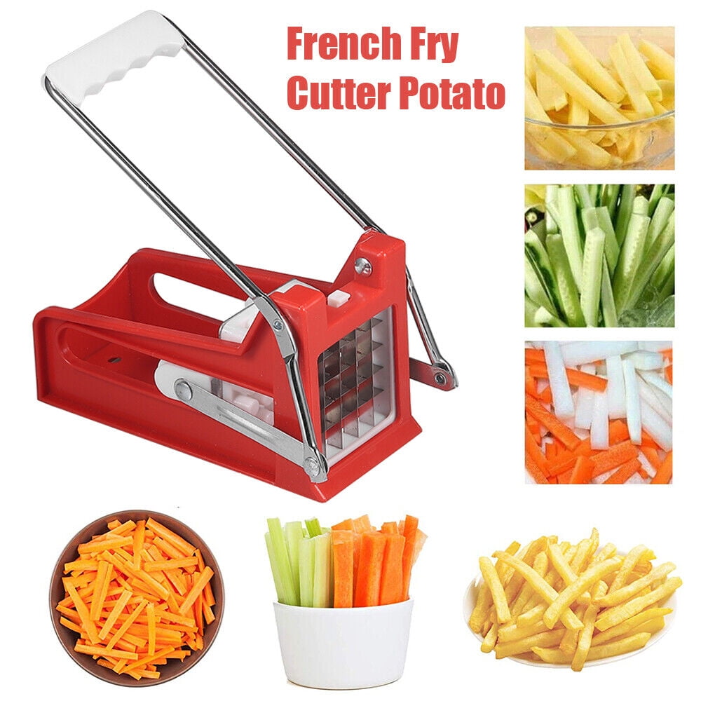 JahyShow 1PCS Stainless Steel French Fry Cutter Potato Vegetable Slicer Chopper Dicer 2 Blades