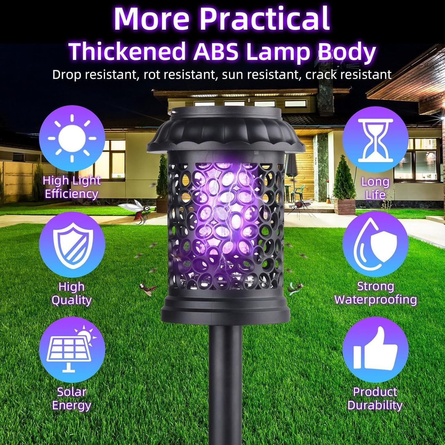 Outdoor Waterproof Mosquito Killer, Set of 4, Flying Insects