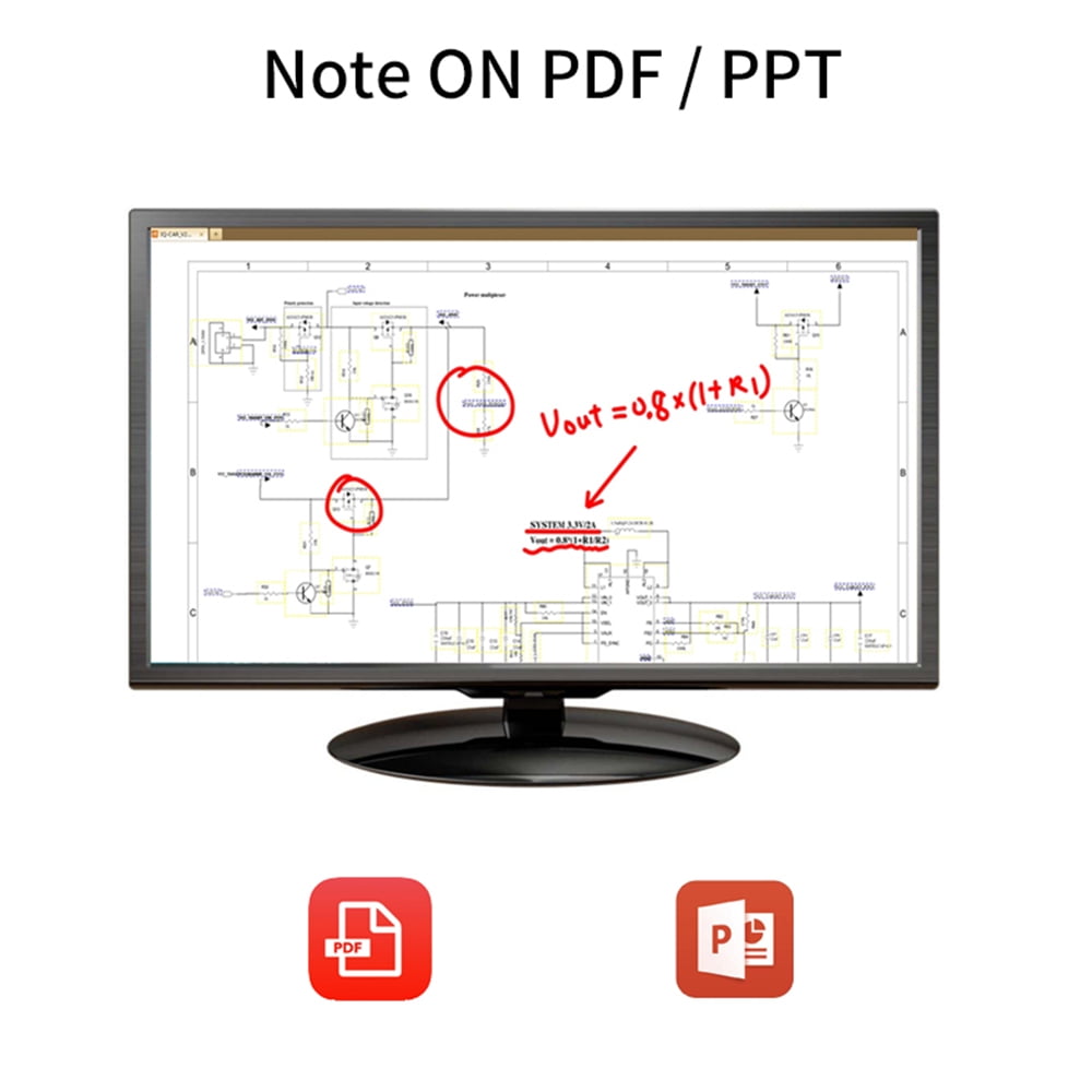 Professional Pressure Sensing Graphic Tablet Drawing Pad for Tablet/Laptop/Phone