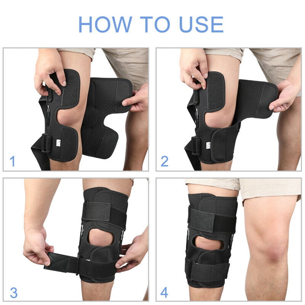 Jinyi Deluxe Hinged Knee Brace for Knee Pain Relief from Joint Pain from Meniscus Tears for Overweight Plus Size