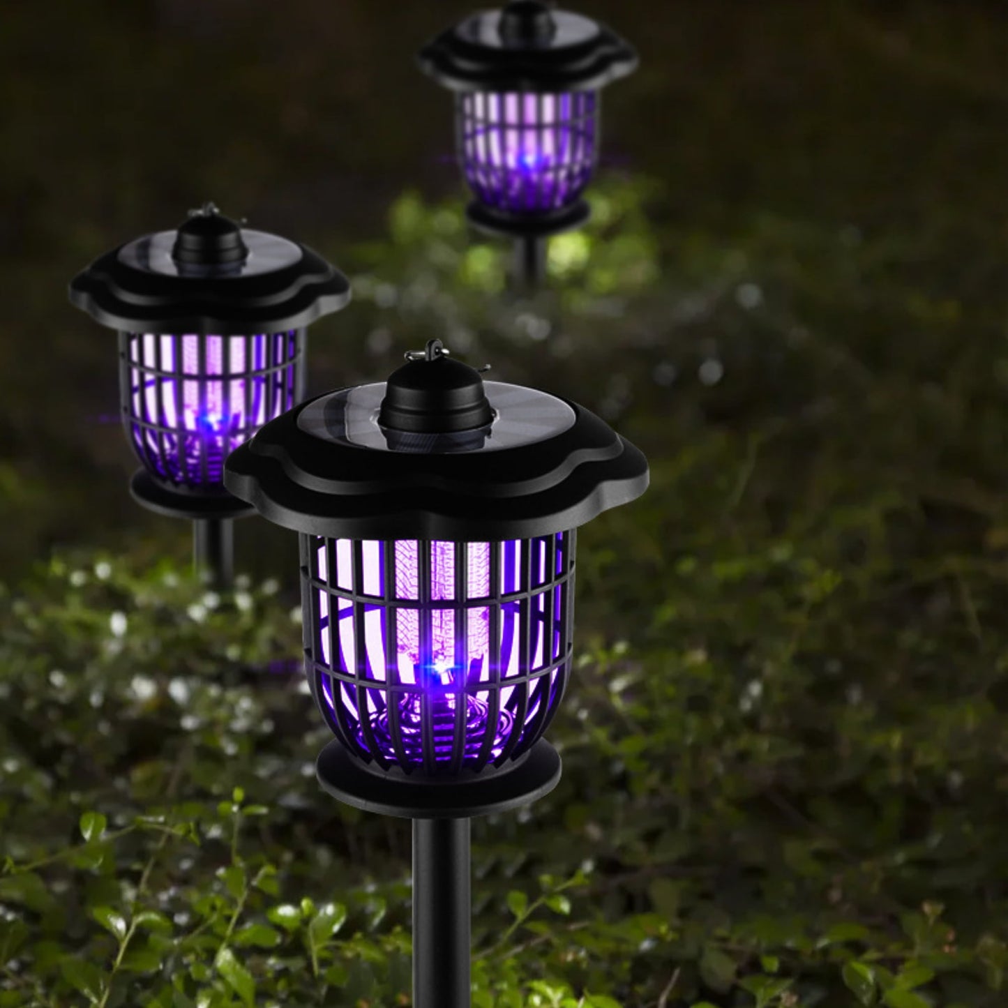 Outdoor Mosquito Killer Light, 2 Pack, Waterproof LED Bug Zappers for Yard & Patio