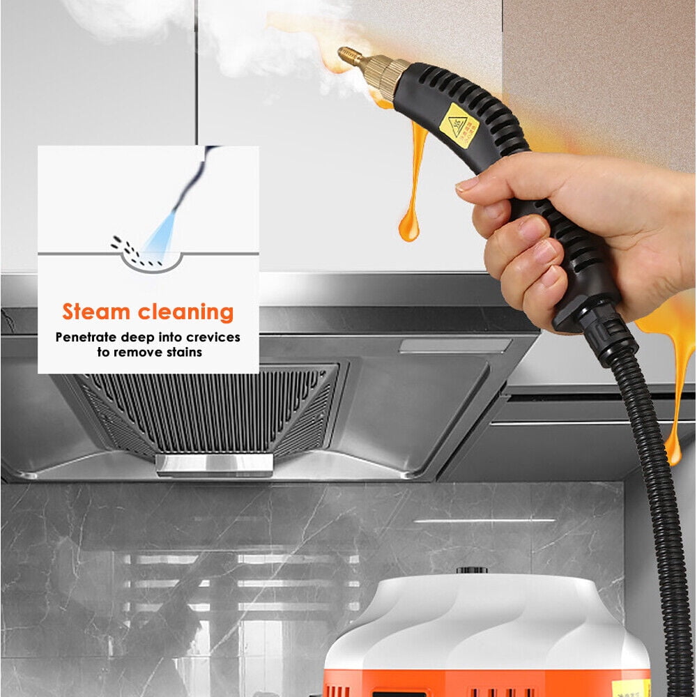 2500W Steam Cleaner, High-Pressure Steamer for Cleaning, Handheld Portable Steam Cleaners for Home Use, Steamer for Car Detailing, Steam Cleaner for Upholstery, Kitchen, Bathroom, Grout and Tile