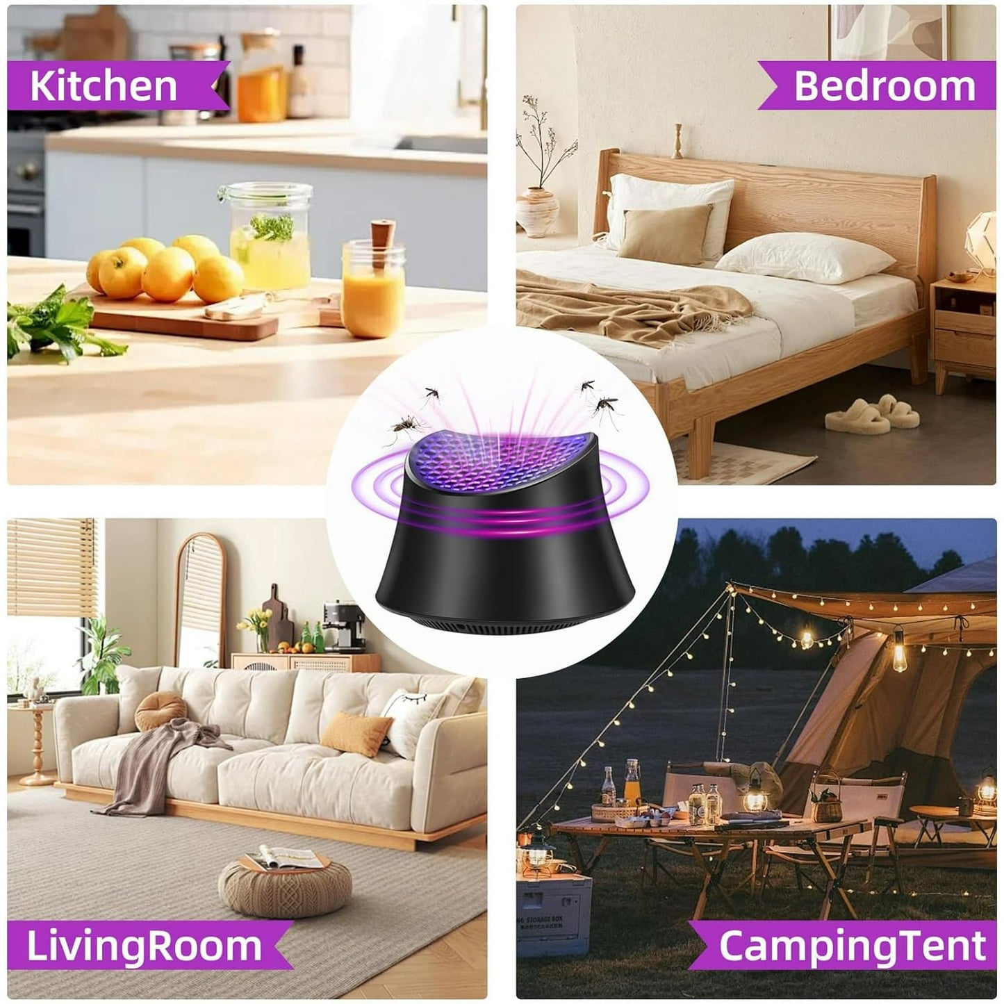 Jinyi Bug Zapper Indoor Powerful Insect Killer 1-Door Mosquito&Fly Bait and Trap Killer, USB