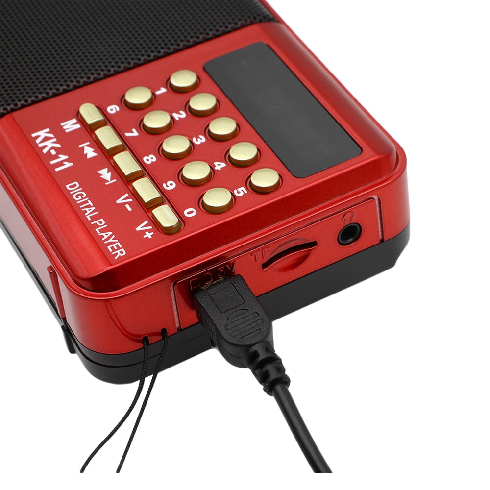 Rechargeable Portable FM Radio Digital LCD Speaker MP3 Music Player USB TF Fast