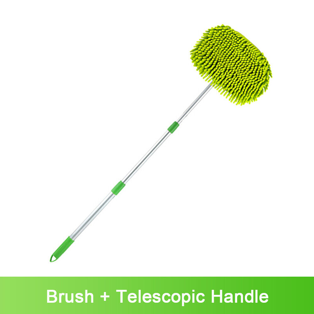 Car Wash Brush Extendable Pole Revolving Care Washing Brush Sponge Cleaning