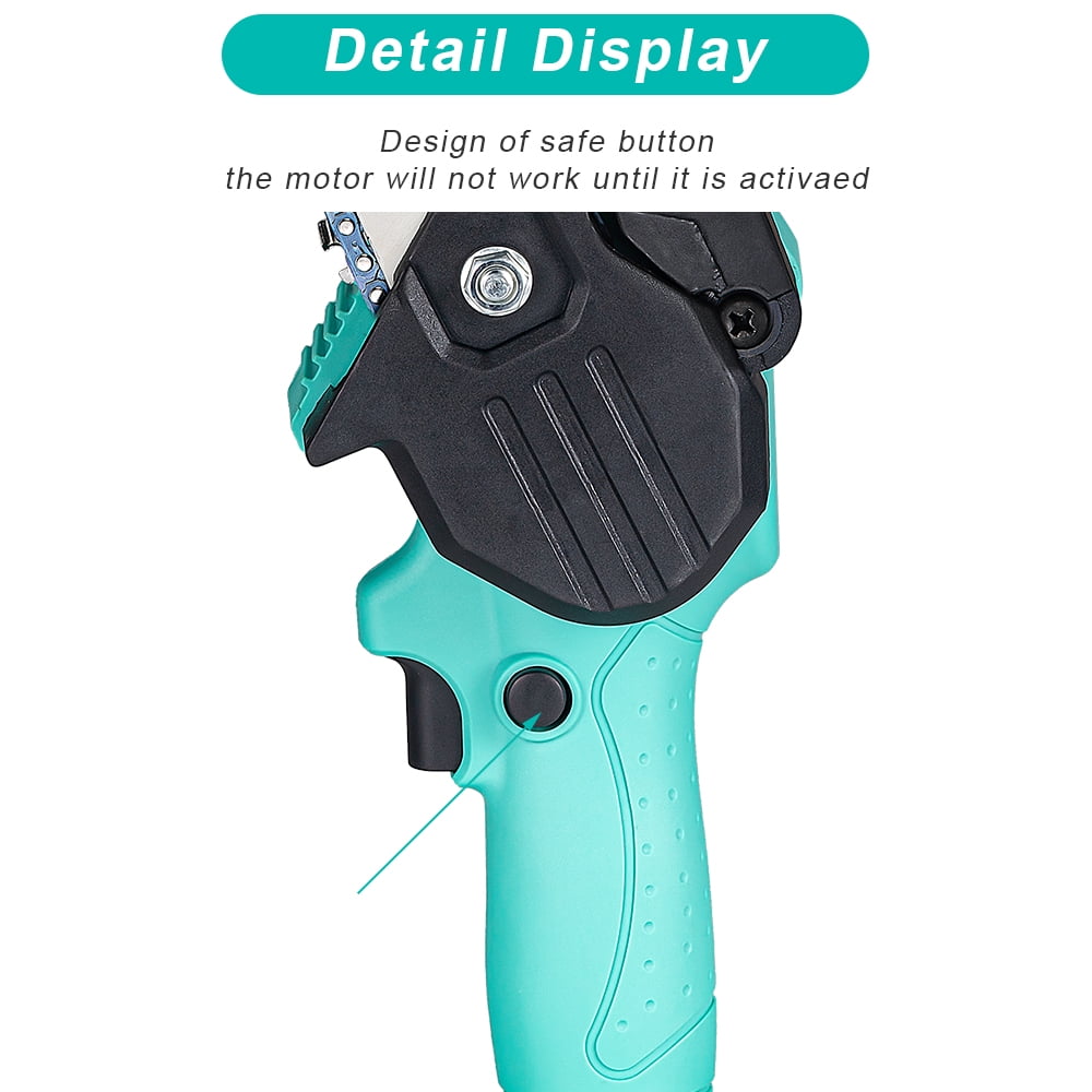 Chainsaws, 6-Inch Cordless Saw Electric Battery Chainsaw Hand Held Power Chain Saws for Tree Trimming & Wood Cutting Rechargeable Chain Saw