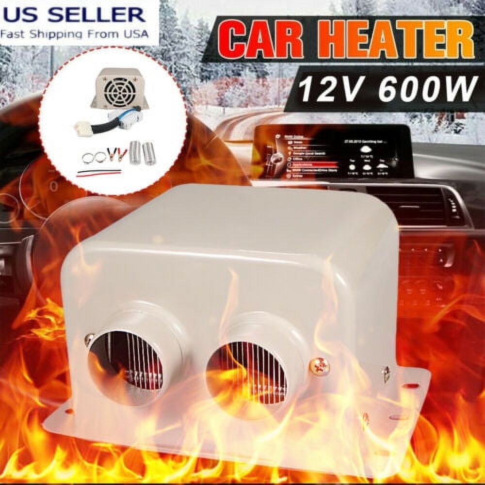 Car Heating Heater, 12V 600W Electric Fan Defogger Defroster Demister Windshield