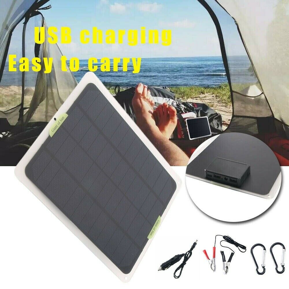 20W Solar Panel 12V Trickle Charge Battery Charger For Maintainer Marine RV Car