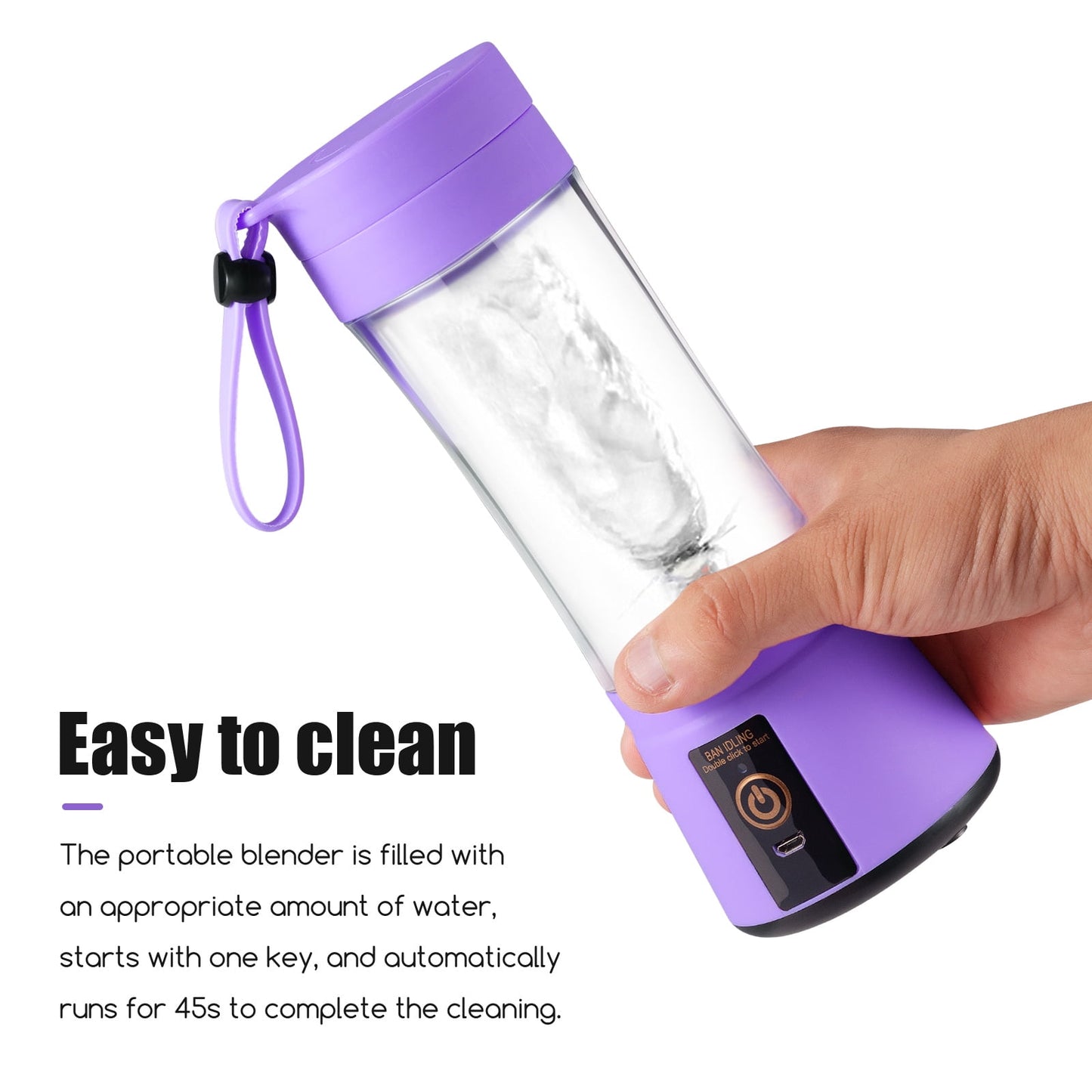 JahyShow Battery Powered Blender, Purple