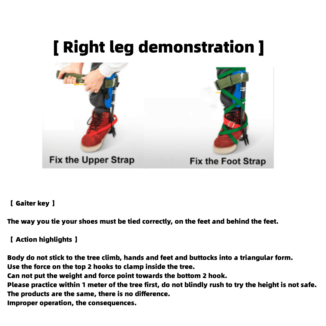 JahyShow Tree Climbing Tool with Stainless Steel Claws Outdoor Exercise Lightweight Jungle Survival Equipment