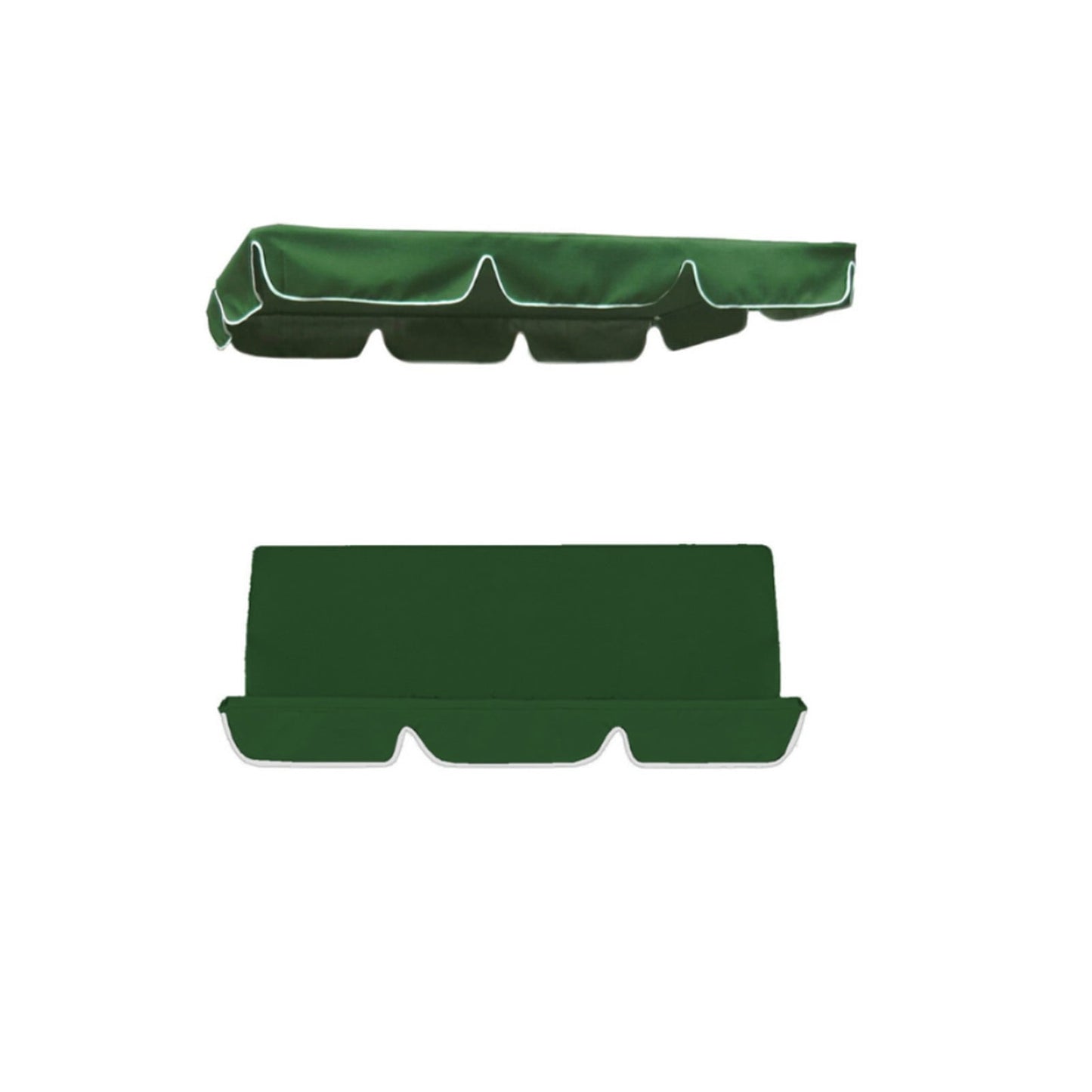 Swing Chair Canopy Replacement, Outdoor 3 Seater Porch Swing Seat Canopy Cover Waterproof Windproof Anti-UV Garden Hammock Top Cover Garden Furniture Covers