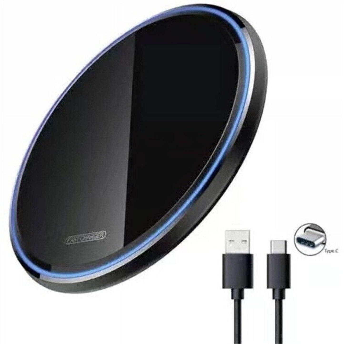 Aluminum Alloy Wireless Charger for iPhone 14, Samsung Galaxy S23 - 30W Power, Portable