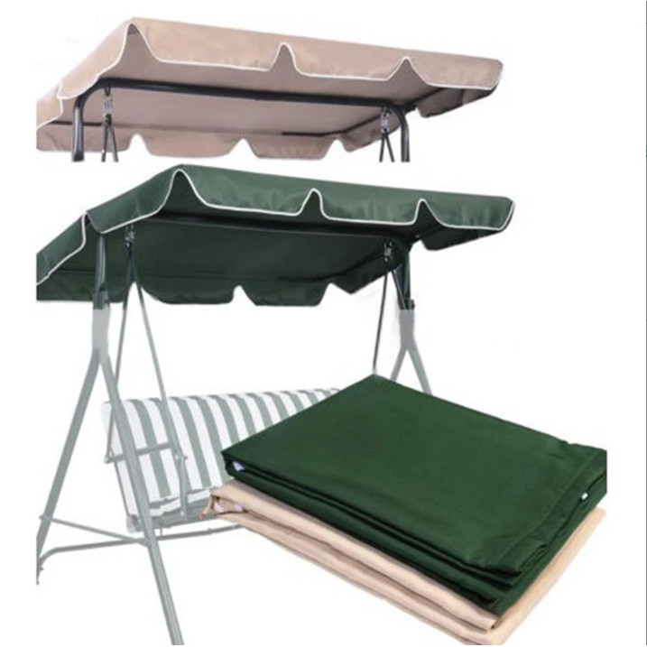 Swing Chair Canopy, Outdoor 3 Seater Porch Swing Seat Canopy Cover, Waterproof Windproof Anti-UV Garden Hammock Top Cover Garden Furniture Covers