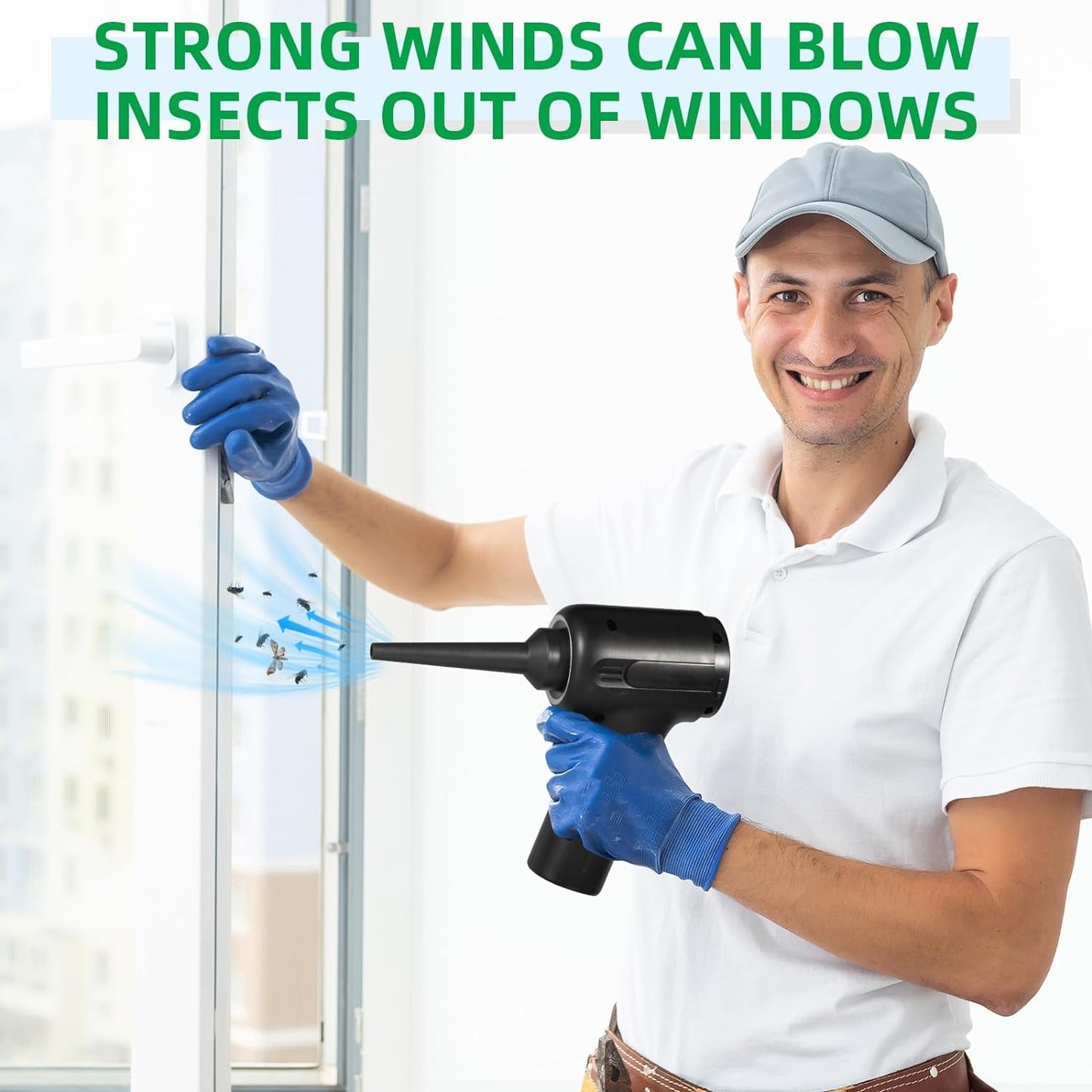 Handheld Bug Vacuum Catcher with LED&Insect Cage Insect Traps Indoor Outdoor Catcher and Release Cockroach Small Spider