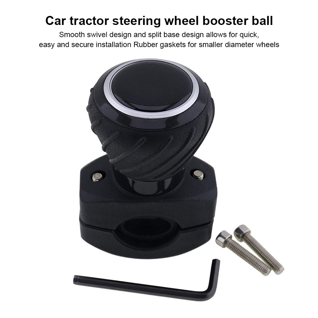 Car Steering Wheel Spinner Knob Handle Ball Universal Deluxe Suicide Truck Power