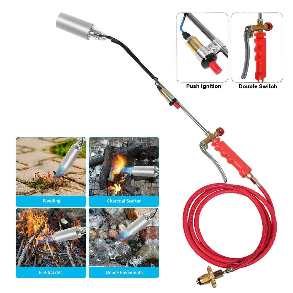 Propane Torch Weed Burner Ice Snow Melter / Flame Dragon Wand Igniter Roofing Safe and Reliable