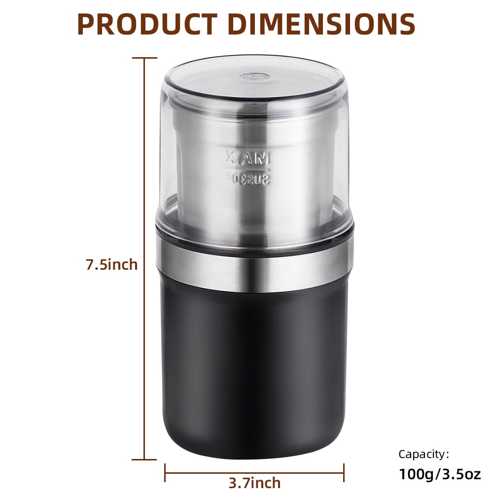 JahyShow Electric Coffee Bean Grinder Nut Seed Herb Grind Spice Crusher Mill Blender