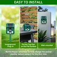 2Pack Solar Animal Repeller Outdoor with Motion Sensor Flashing Light Waterproof Ultrasonic Pest Control Device