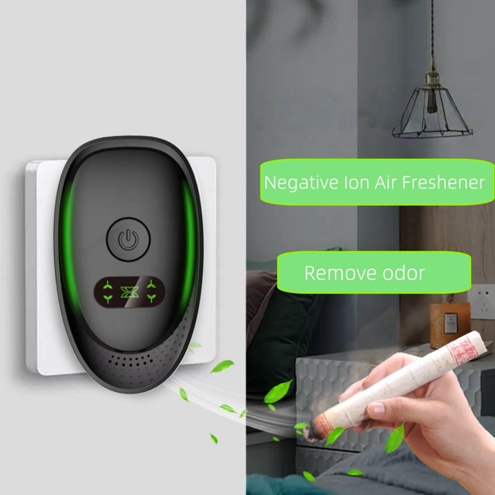 2-Pack Outlet Plug-In HEPA Air Purifier, Black